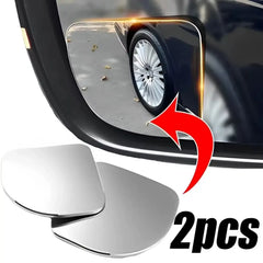 2Pcs Car Mirror Wide Angle Car Blind Spot Mirrors 360° Adjustable Auxiliary Rearview Mirrors HD Frameless Small round Mirror