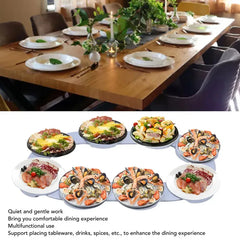 Table Turntable Turntable Tray 360 ° Rotation Multifunctional Reusable Portable Rotating Food Organizer Tray for Dining Table